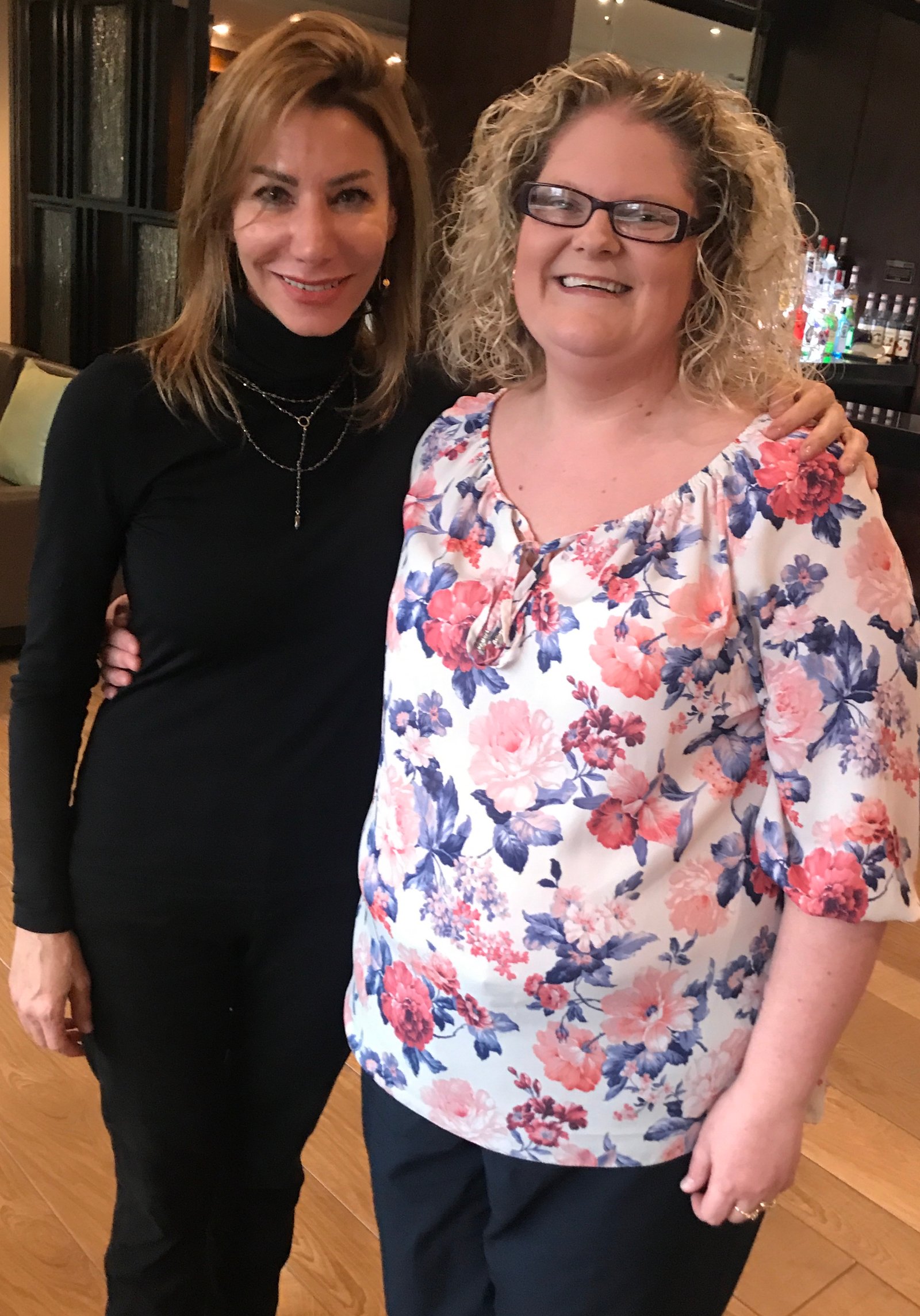 Bourn Hall CEO Hoda Abou Jamra with Louise Brown, first IVF Baby