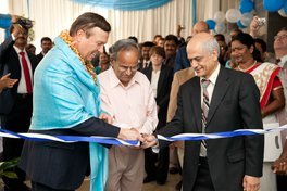 The opening ceremony at the new Bruker Center of Excellence in Bengaluru 