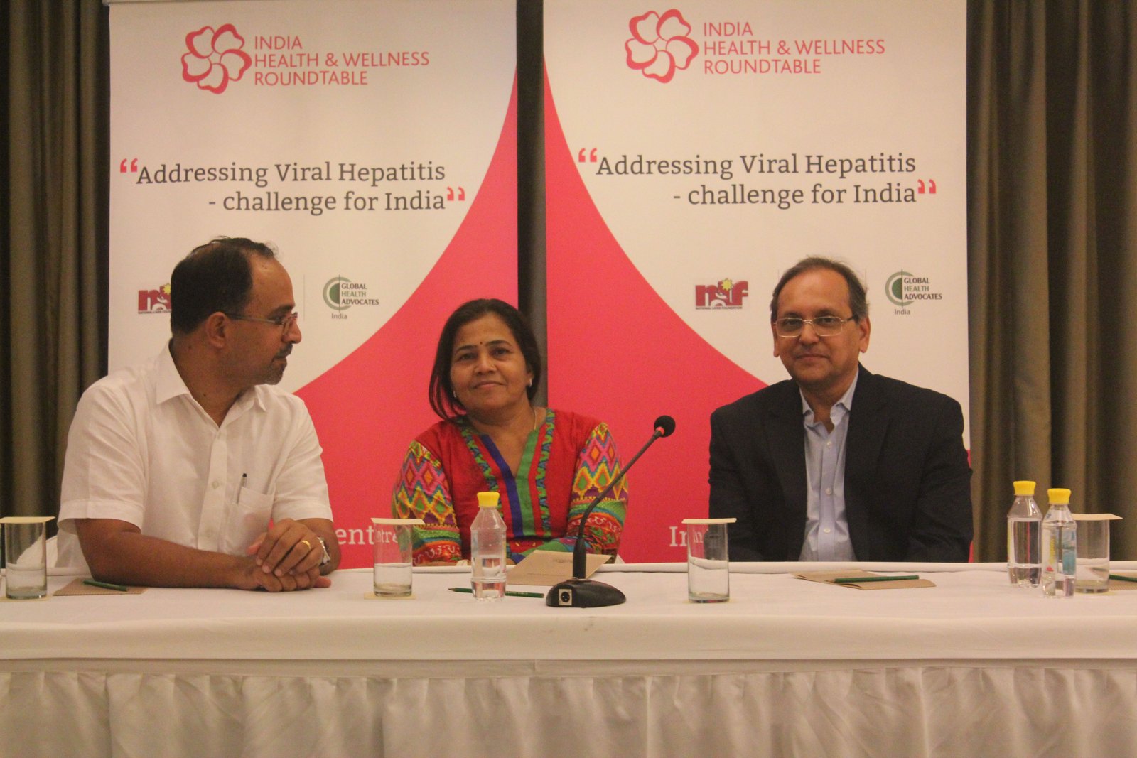 (Left to Right) Dr Bobby John, Bhawna, the Hepatitis Survivor & Dr Samir R. Shah, Founder Trustee & Hon. Gen secretary.