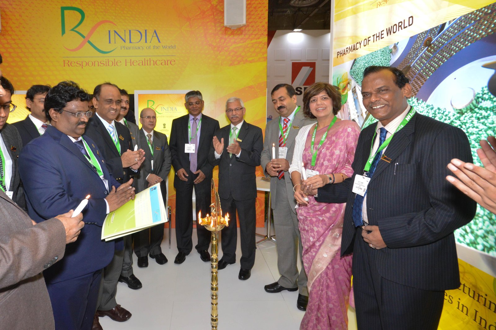 The India Pavilion was inaugurated by Mr Rajeev Kher, commerce secretary, Government of India along with Mr Arun Kumar Singh, ambassador of India to France, Dr G N Singh, drugs controller general of India