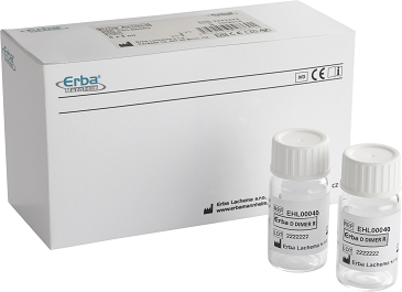 The ERBA D-dimer reagents are available in a small pack size of 50 tests