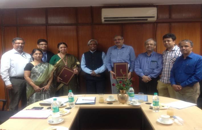 The MOA ceremony where agreement was signed between DBT and IITs in Delhi on September 03, 2015