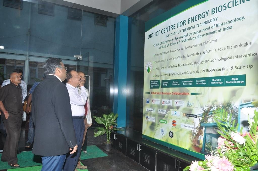 The DBT-ICT Centre of Biosciences is now in its second five-year phase. The minister said that it is now diversifying into second and third generation biofuels and biochemical solutions. 