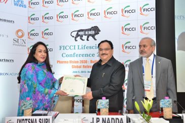 India's life sciences industry has the potential to become USD 200 bn industry, neutralise 15% of energy imports & create additional 4 mn jobs in the country: FICCI Vision 2030 report released by health minister, JP Nadda and FICCI president, Ms Jyotsna S