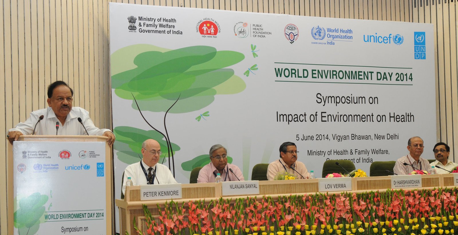 The union ministry for health and family welfare, organised the â€œSymposium on Impact of Environment on Healthâ€? on the occasion of the World Environment Day, in New Delhi on June 5, 2014