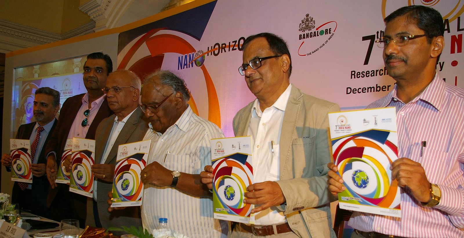 (from left to right) Shri Srivatsa Krishna; Shri SR Patil; Bharat Ratna Prof. CNR Rao; Prof. AK Sood