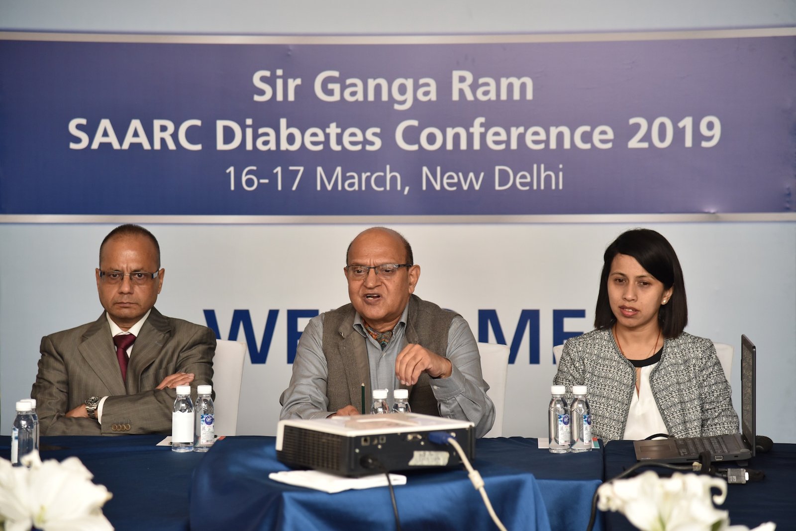 (L-R)- Dr Sudhir Tripathi, Prof (Col) Surender Kumar, Dr Dina Shrestha