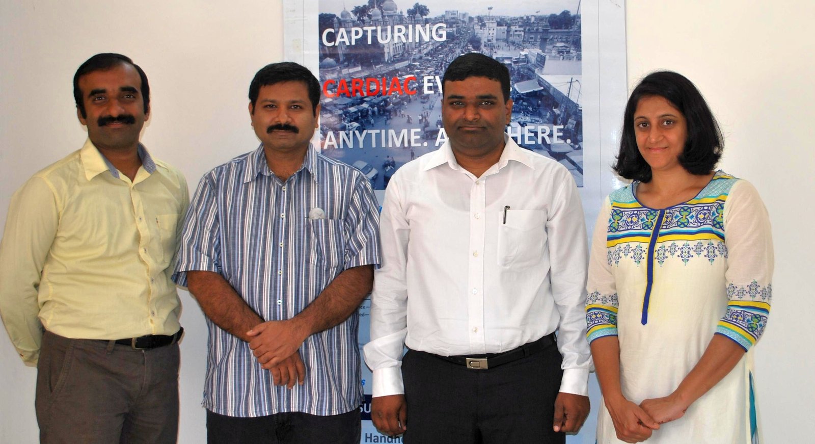 Monitra's Team (L-R) Mr Sashank Bhogu, Mr Ashish Sarangdhar, Mr Ravi Bhogu & Ms Aparna Bhogu