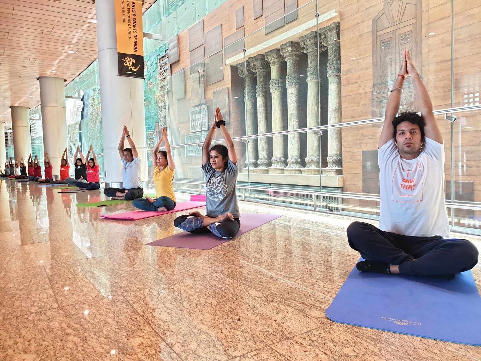 Mumbai International Airport celebrates International Yoga Day 