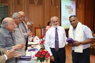 Dr S Ayappan (Middle), DG, ICAR at the felicitation event on the 25th Silver Jublee celebrations of NAAS in New Delhi.