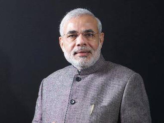 Narendra Modi (above) said it is high time that farmers do not waste single inch of land available to them for cultivation