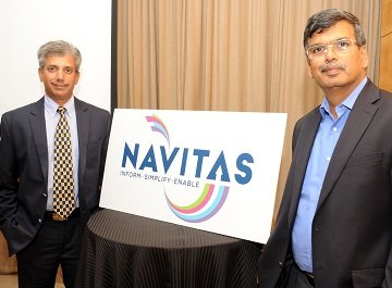 (L) Mr Srinivasan HR vice chairman & MD and (R) Mr DV Ravi director, TAKE solutions