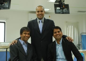 Mr Sandeep Gudibanda (L), Mr Mr Kamal Shah (Center), and Mr Vikram Vuppula (R)