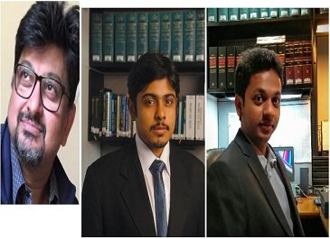 (L-R) Dr Milind Antani, Anay Shukla, Darren Punnen
