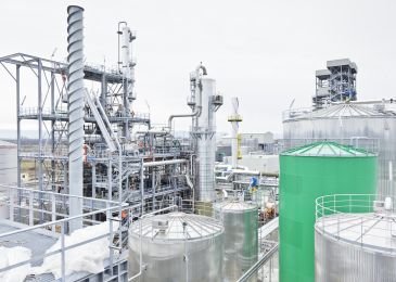 The newly opened biofuels facility in Crescentino, Northern Italy