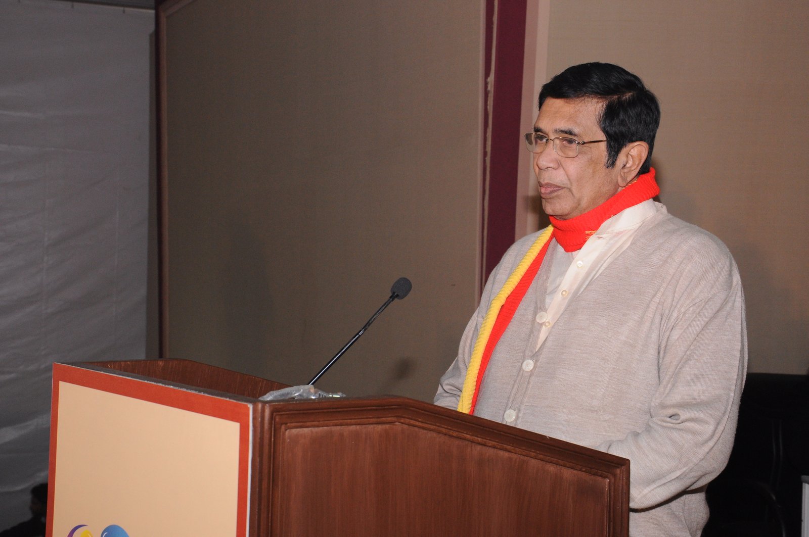 Union minister, Oskar Fernandes speaking at 65th IPC