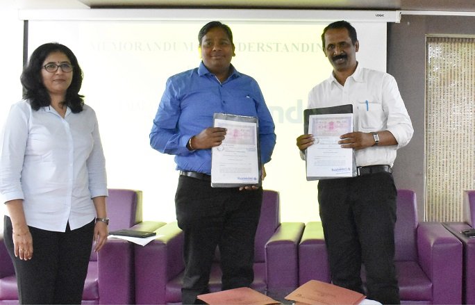 L-R- Priya, Training Manager, Eppendorf India; Sankaranarayanan, CEO, Eppendorf India; Dr S N Murugesan, Principal, REC