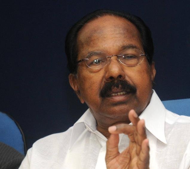 The union minister for environment and forests, Mr Veerappa Moily 